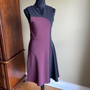 Plum/ black stretchy dress